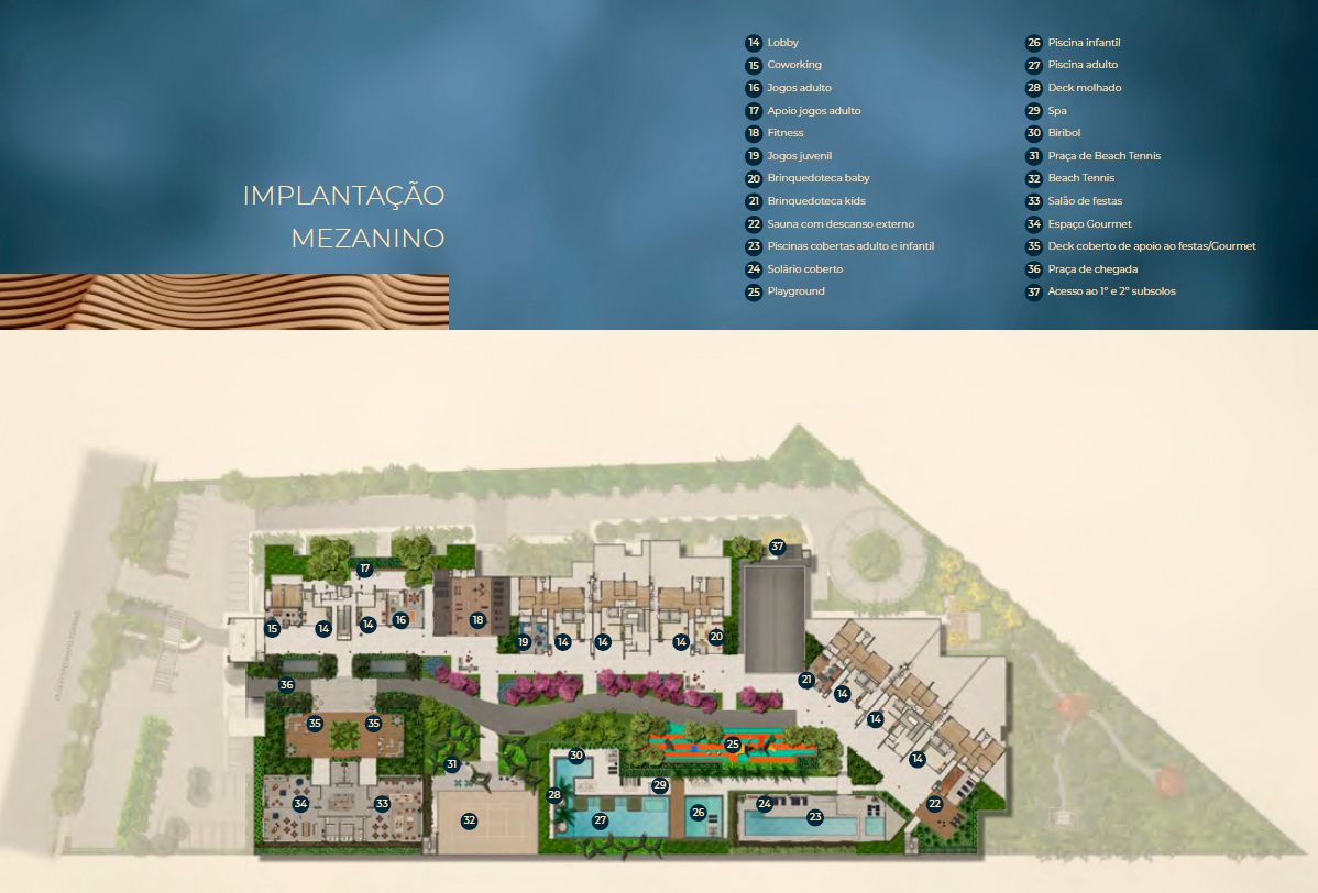 Reserva Caminhos da Lapa - Implantação Mezanino