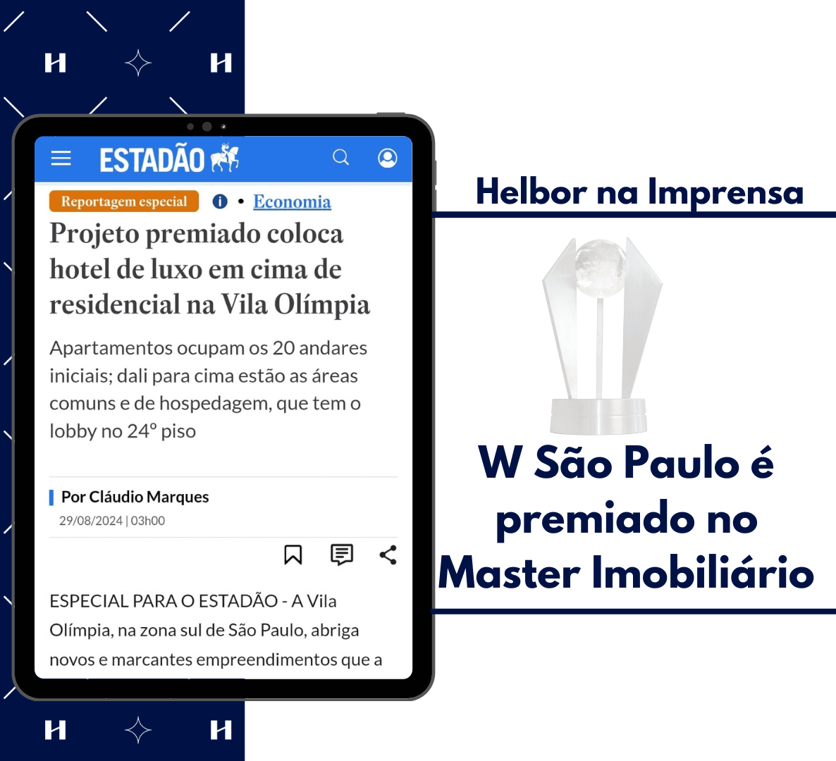 W é destaque no Prêmio Master Imobiliário 2024
